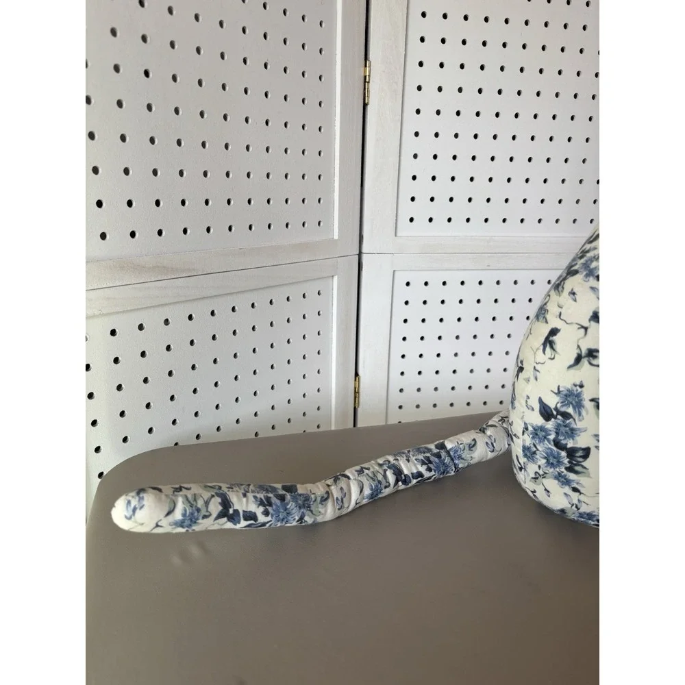 Our America Blue Floral Cat Door Jammer‎ 'Door-ables Door Stop Plush Weighted